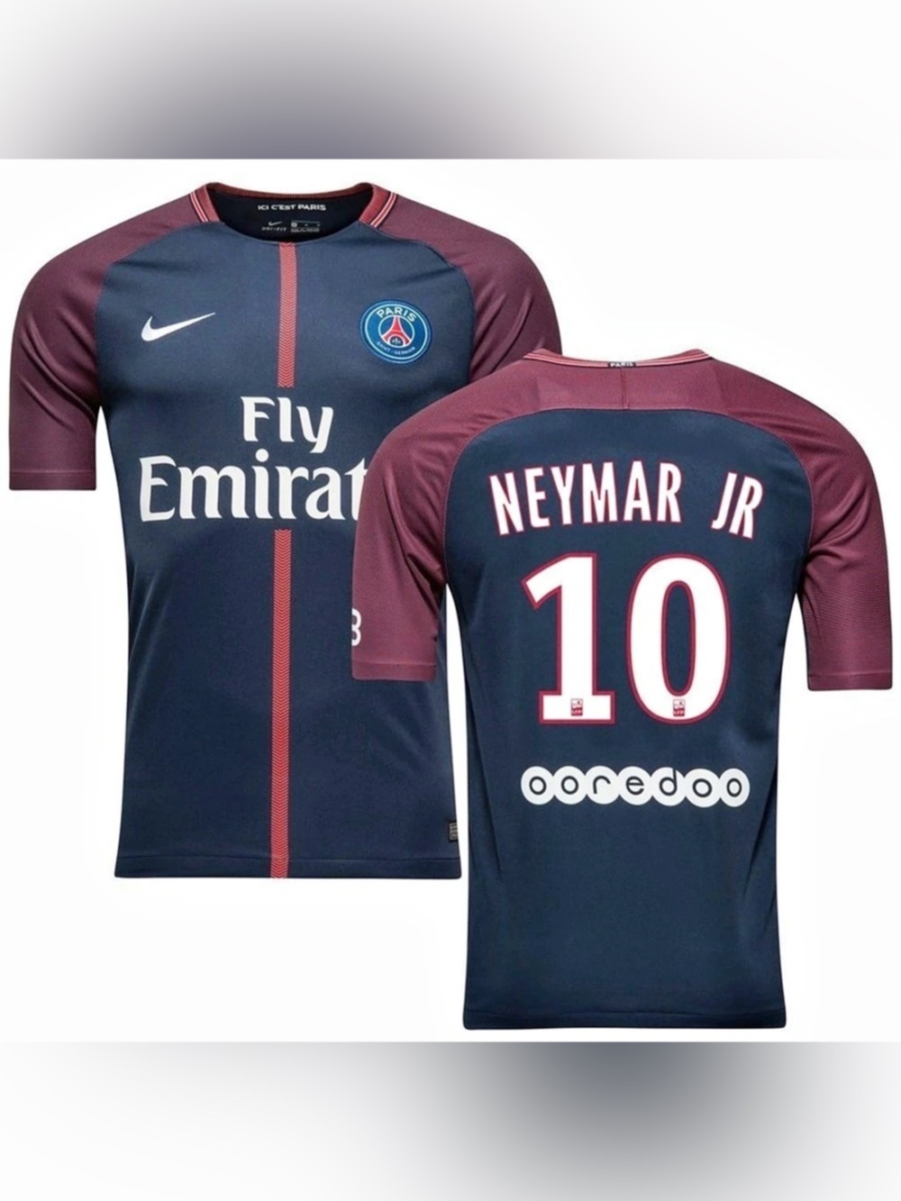 PARIS SAINT GERMAIN HOME SHIRT 2017/18 NEYMAR JR 10/12 KIDS